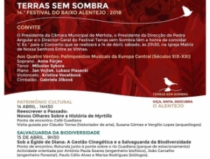 Festival Terras Sem Sombra, Mértola, 14 e 15 de Abril 2018