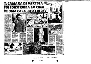 A cerâmica de Mértola foi construída em cima de uma casa do Século IV