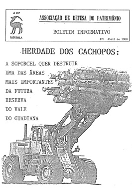 Herdade dos Cachopos: Soporcel quer destruir uma das áreas mais importantes da futura reserva do Vale do Guadiana