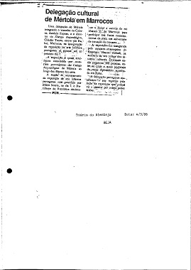 Delegação cultural de Mértola em Marrocos