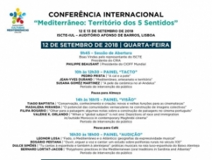 Mediterrâneo : Território Dos 5 Sentidos - Conferência Internacional