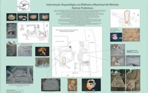 Cartaz - Intervenção Arqueológica na Biblioteca Municipal de Mértola