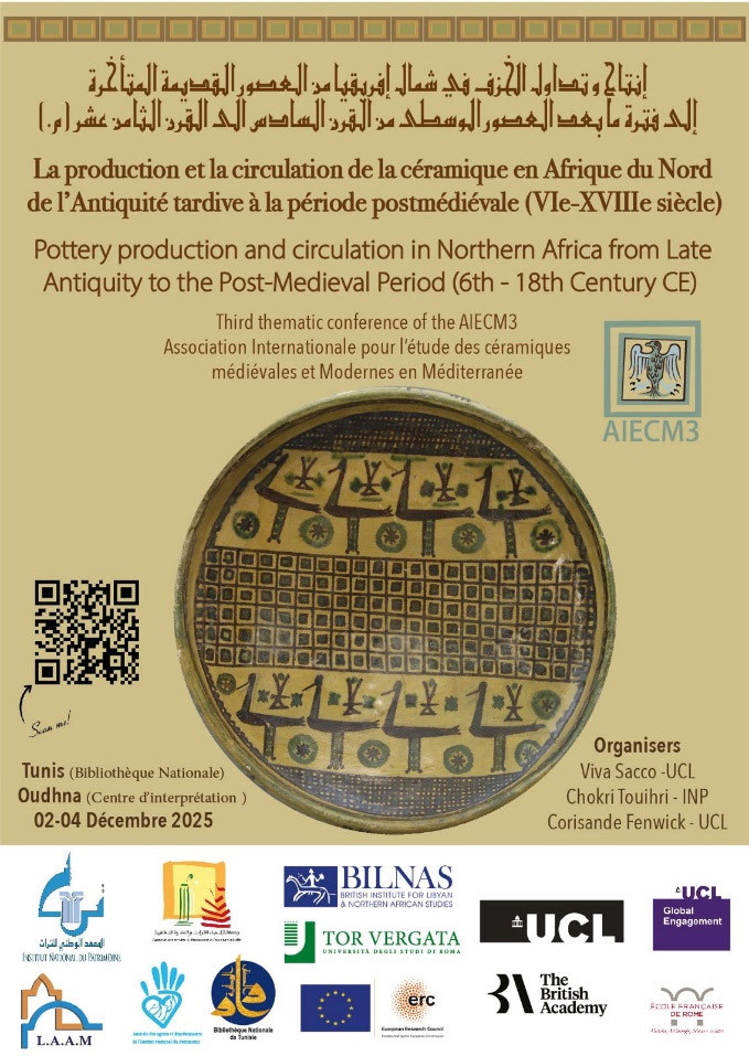 Pottery production and circulation in Northem Africa from Late Antiquity to the Post- Medieval Period (6th-18th Century CE) 