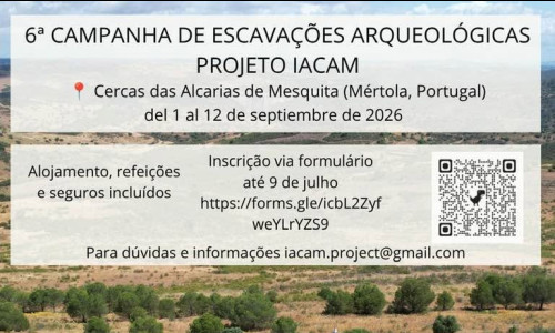 Escavação em Mesquita, no âmbito do Projeto IACAM, de 1 a 12 de setembro 2026