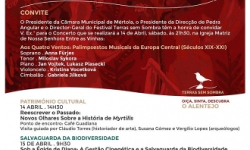 Festival Terras Sem Sombra, Mértola, 14 e 15 de Abril 2018